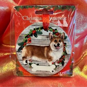 Kohl's Festive Corgi Christmas Ornament
NWT Dog
